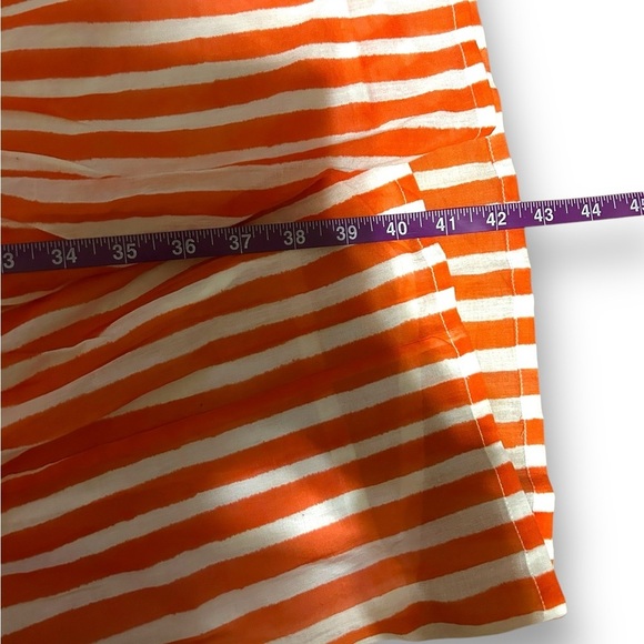 NWT Oliphant Sleeveless Nassau Coral T.F. Dress Size large 100% Cotton midi - Picture 5 of 12